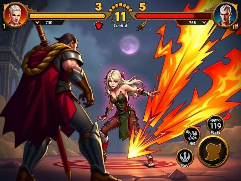 Garo Gladiators combat interface showing controls