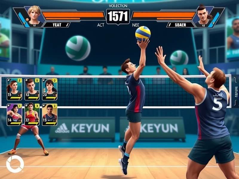Volley Prime Legends gameplay screenshot showing intense volleyball action