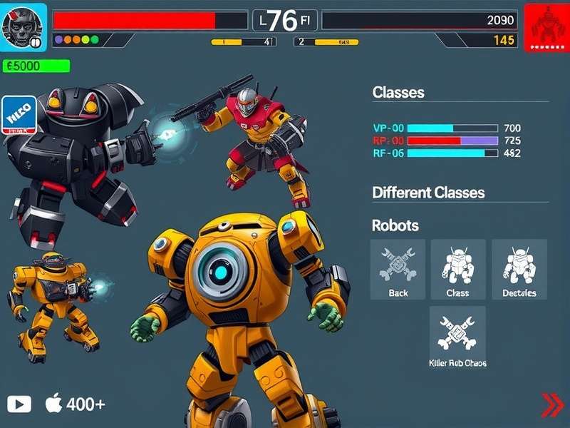 Killer Robo Chaos different robot classes showcase