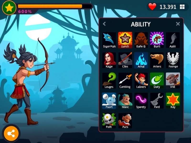 Character selection screen showing diverse Indian-inspired heroes in Archero Age India Saga