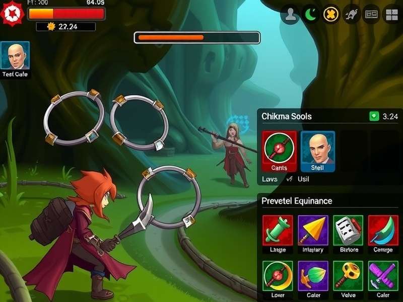 Chikma Quest Master gameplay screenshot showing character in mystical environment