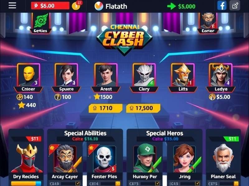 Chennai Cyber Clash battle gameplay showing special abilities