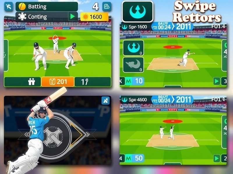 Scoring Sensation control tutorial showing swipe gestures