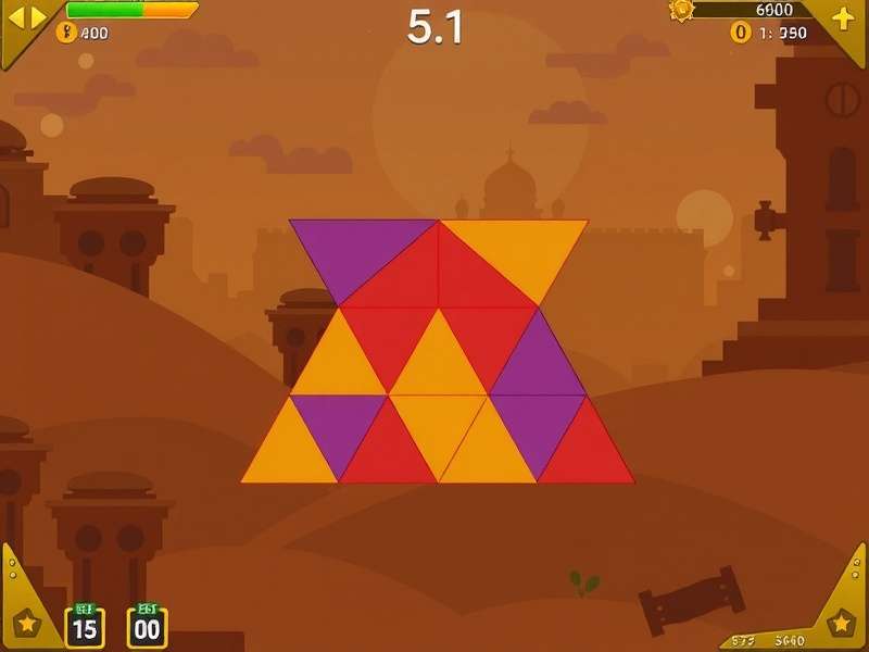 Triangular Wonders Exploration visual design showing Indian cultural influences