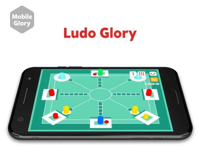 Ludo Glory board game setup with colorful tokens
