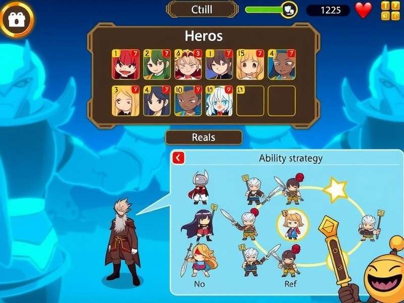 Advanced strategy illustration showing team formation and ability timing in Morjim S Mighty Battle