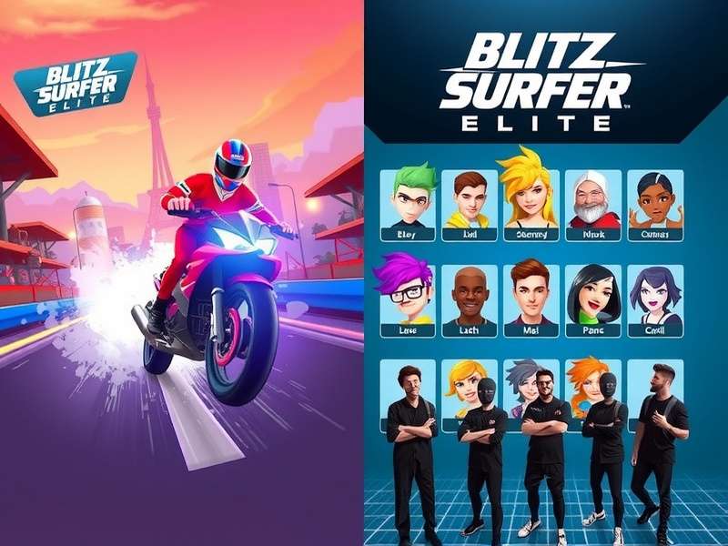 Blitz Surfer Elite development team celebrating game launch