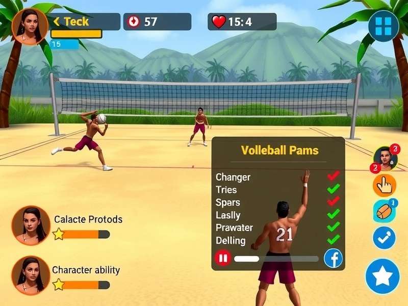 Supreme Indian Spikers character selection screen