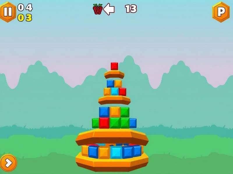 Indian Helix Rush gameplay screenshot showing colorful helix tower