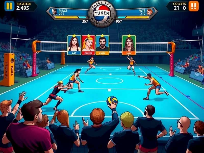 Spike Dominators tournament scene with live audience