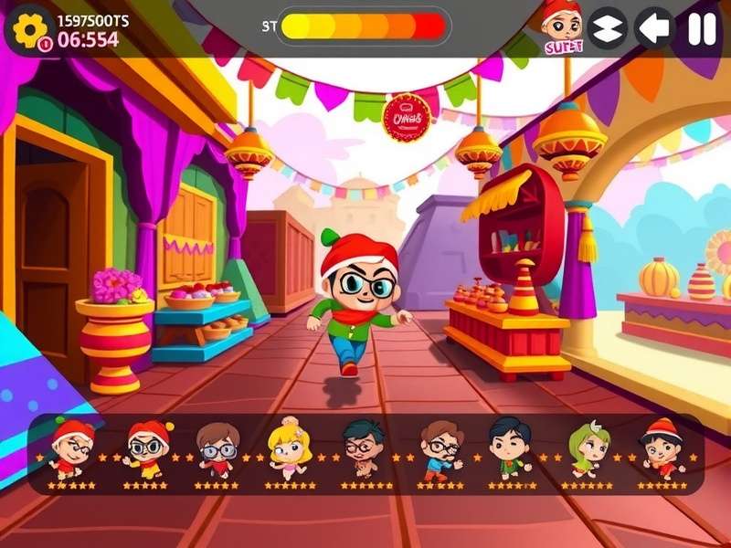 Hotfoot Chilli Dash level design showing different Indian festival environments