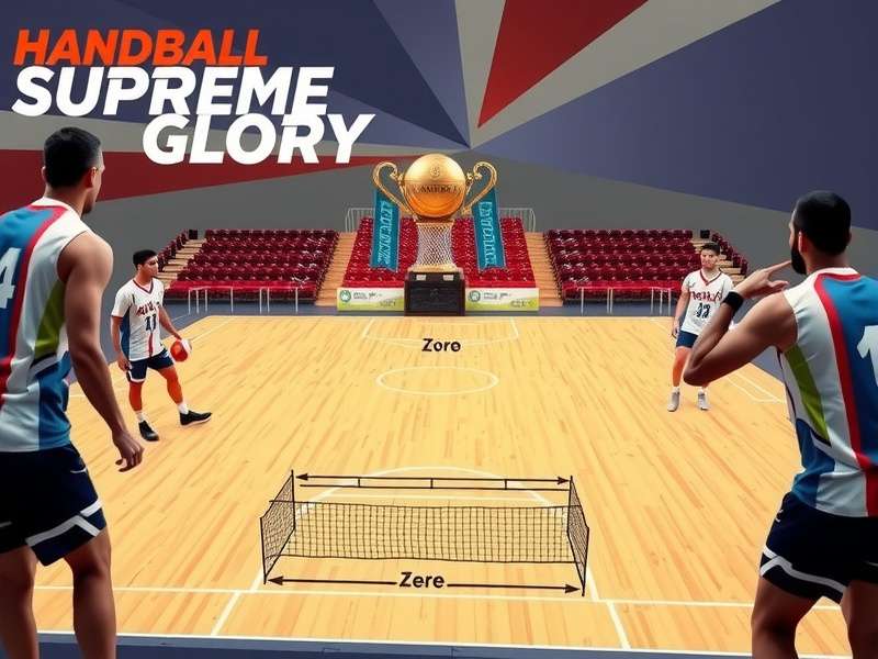 Handball Supreme Glory championship trophy presentation ceremony