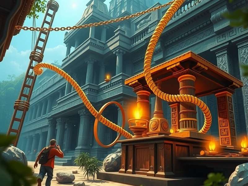 Temple Escape Elite visual showcasing advanced graphics and temple details