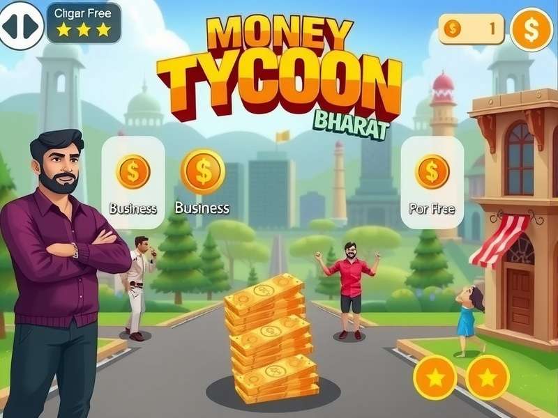 Money Tycoon Bharat feature overview showing multiple gameplay elements