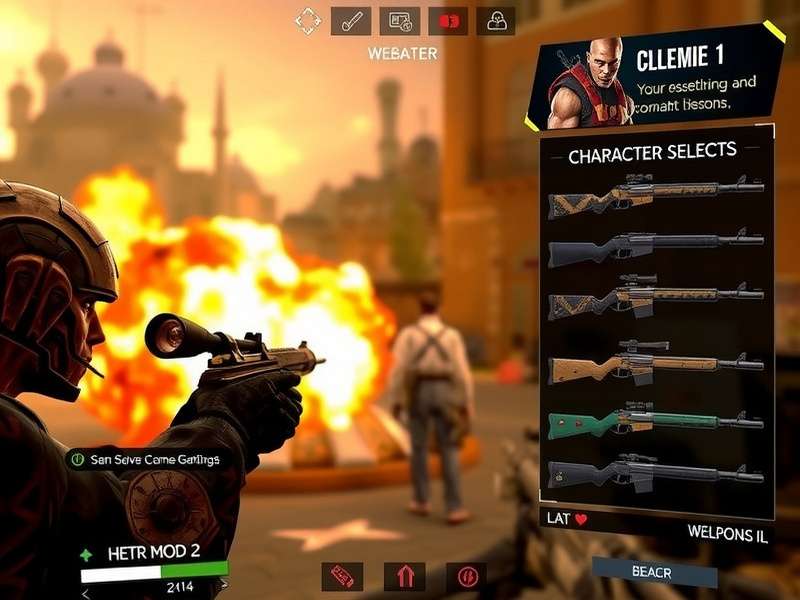 Combat Elite Mission character selection screen