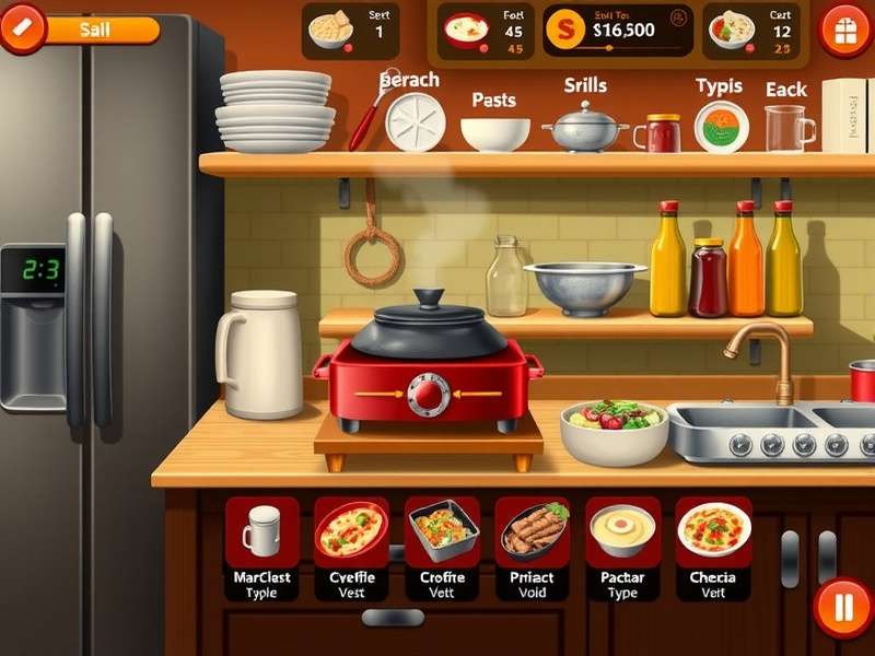 Spice Route Tandoori gameplay showing virtual kitchen and cooking interface