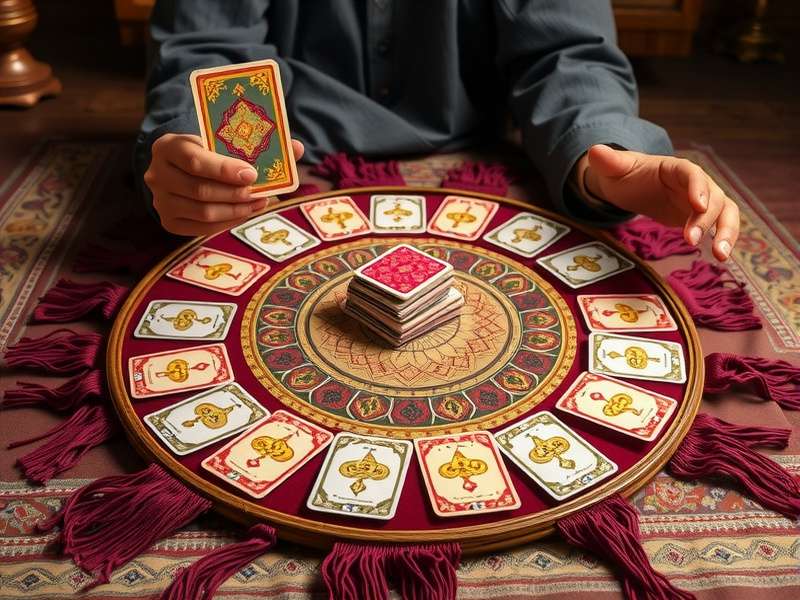 Visual demonstration of Andar Bahar gameplay