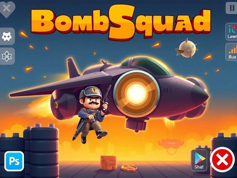 BombSquad gameplay on iOS devices showing multiplayer action
