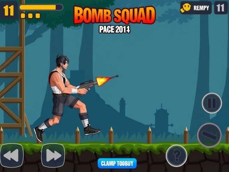 iPhone screen showing BombSquad game installation from App Store
