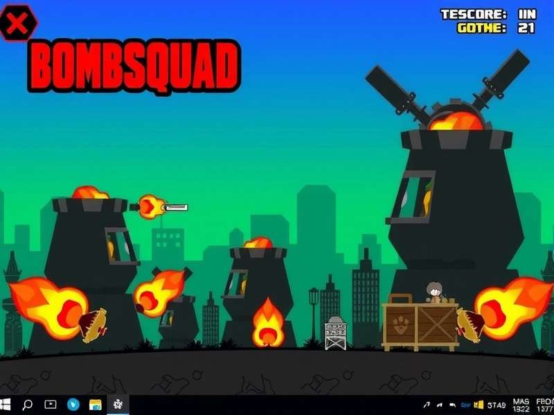 BombSquad gameplay on a Windows 10 laptop with multiple controllers