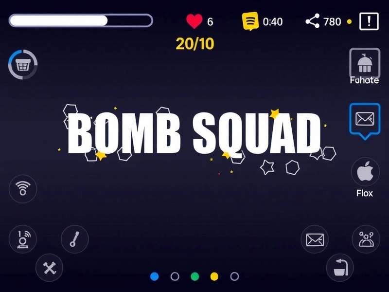 BombSquad Remote App controller interface on a smartphone
