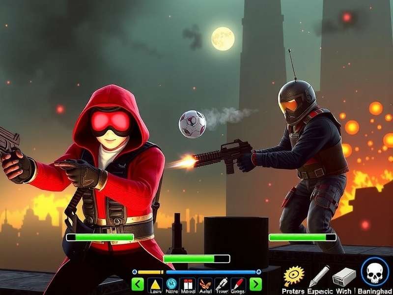 BombSquad Windows gameplay screenshot showing multiplayer action