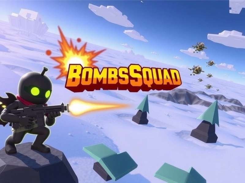 BombSquad gameplay screenshot showing chaotic multiplayer action