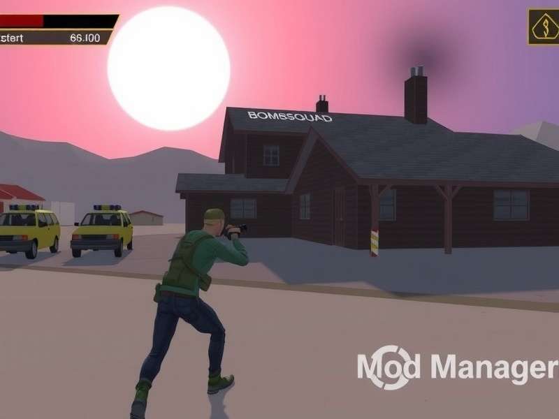 BombSquad gameplay with mods on mobile device