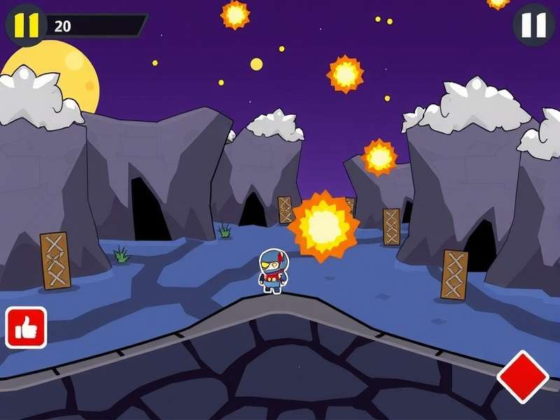 BombSquad iOS Gameplay Screenshot showing characters in a chaotic multiplayer match