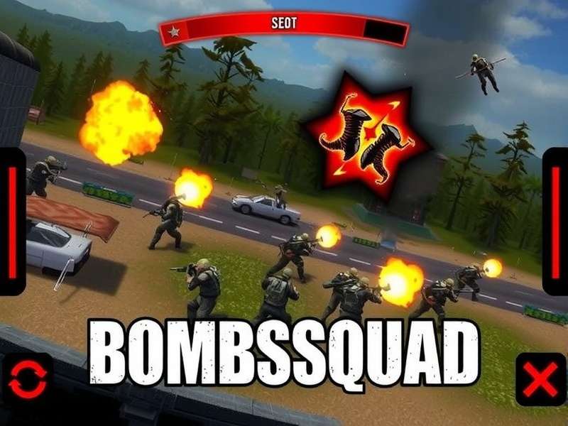 BombSquad gameplay on Windows 7 PC showing multiplayer action