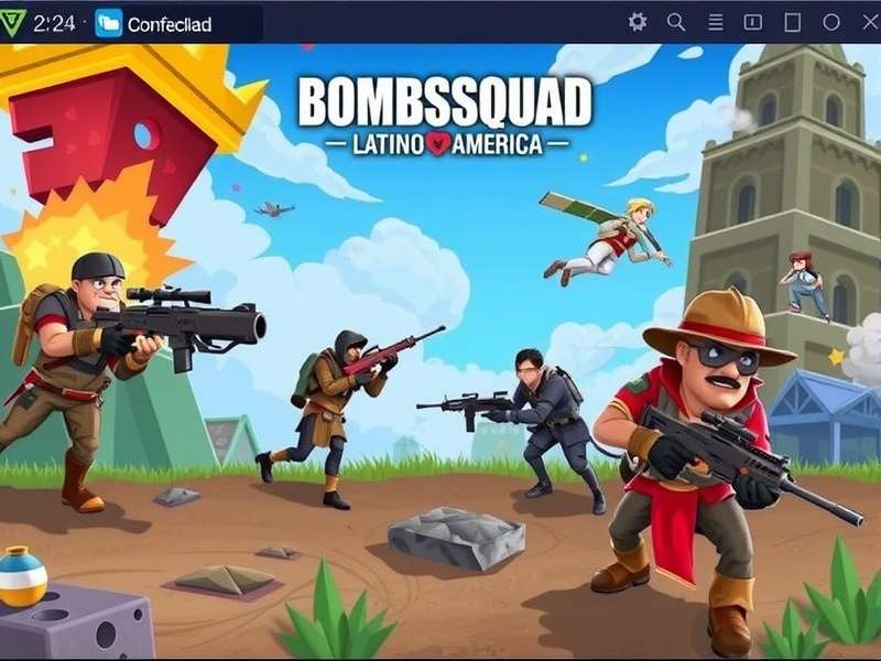 Bombsquad Latinoamerica Apk Descargar hero banner showing explosive multiplayer action