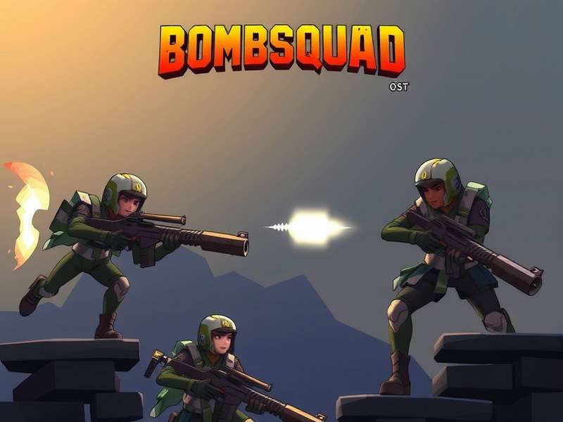 BombSquad OST Album Art featuring vibrant Indian musical motifs and explosive gaming energy