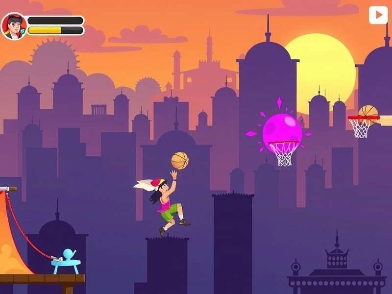Ahmedabad Dunk Wizard – BombSquad arena action shot with players and explosives