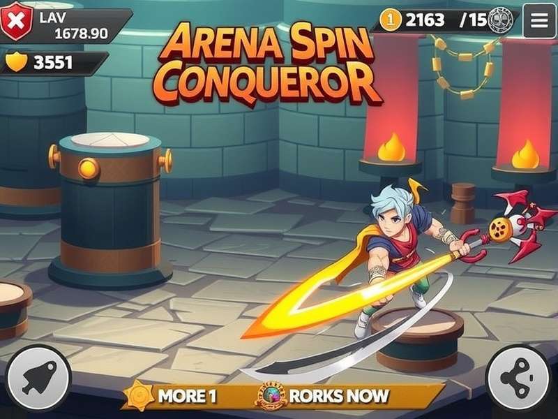 Arena Spin Conquerors — BombSquad arena gameplay with spinning bombs and action